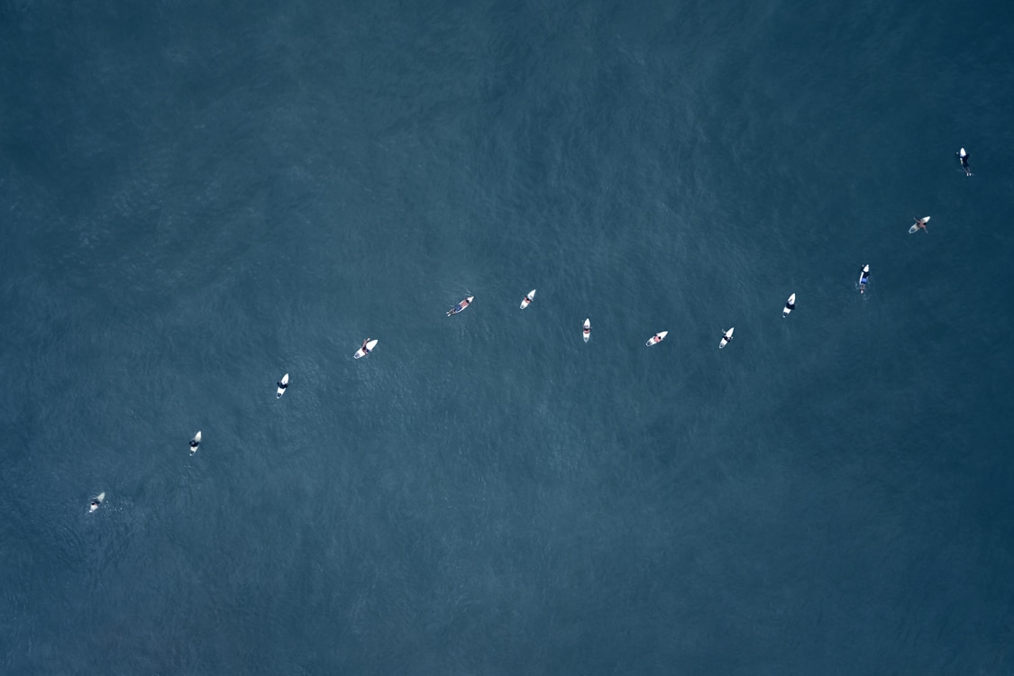 Aerial Photos Swell: Endless Blue by Drew Doggett