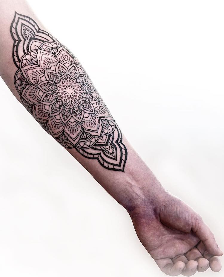 Sacred Geometric Tattoo Art Translates Nature's Mathematics on Skin