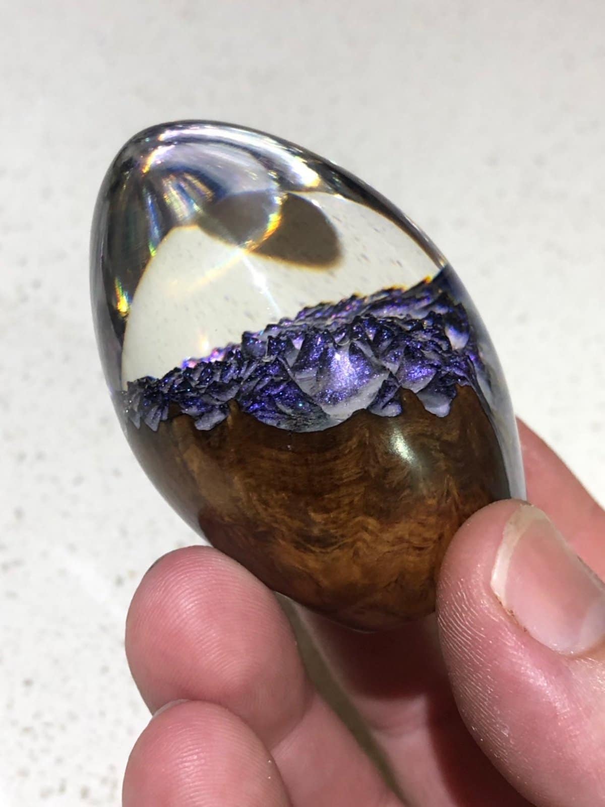 Wood and Resin Dragon Eggs by Ben's Worx
