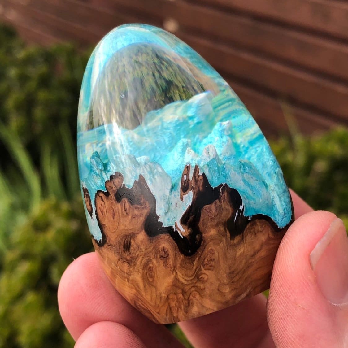 Wood and Resin Dragon Eggs by Ben's Worx
