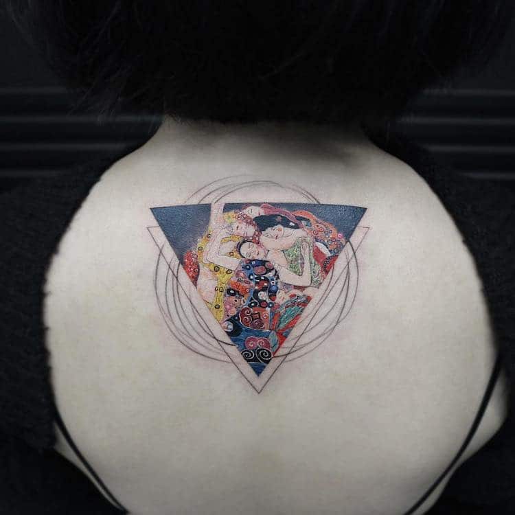 Tatuajes de historia del arte por Eva Krbdk