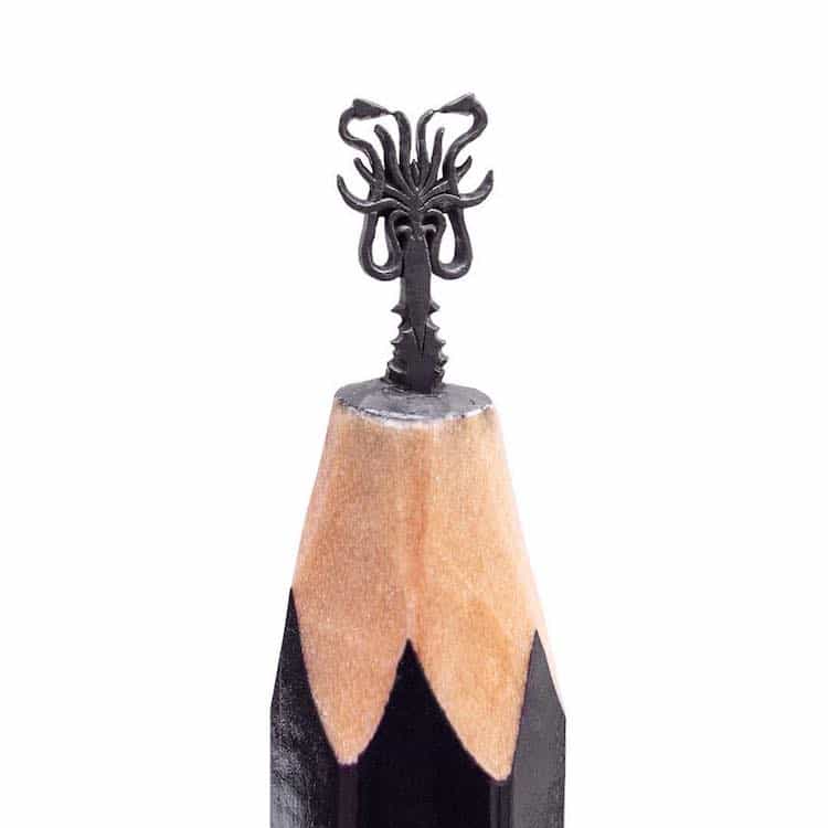 Game of Thrones Pencil Lead Sculptures by Salavat Fidai