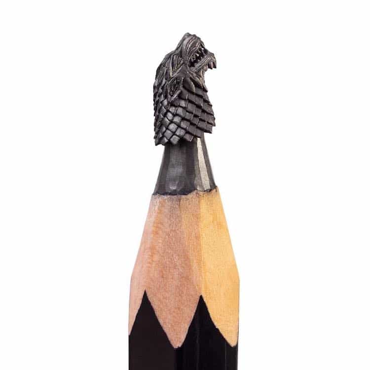 Esculturas en lápices de Game of Thrones por Salavat Fidai