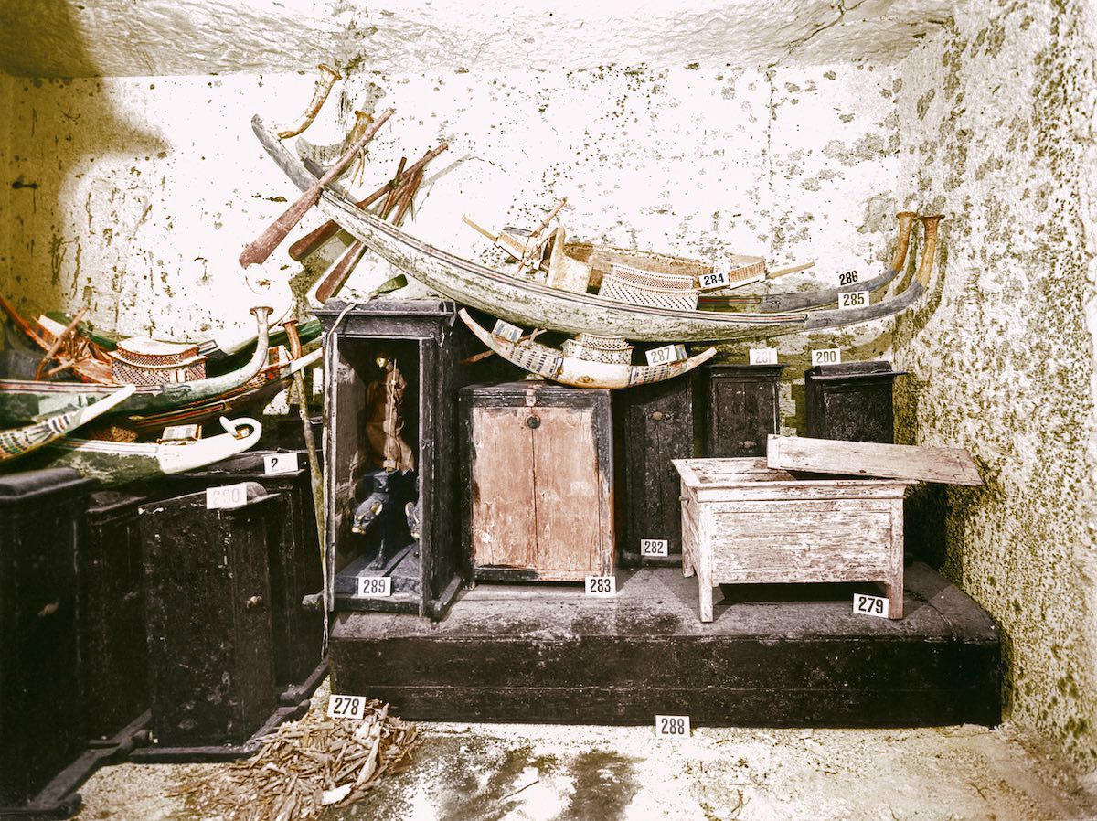 King Tut Discovery Colorized Photos