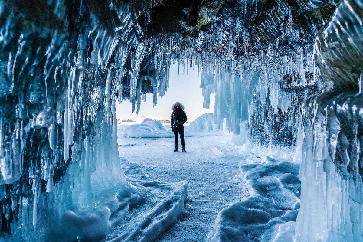 Ice Cave at Lake Baikal