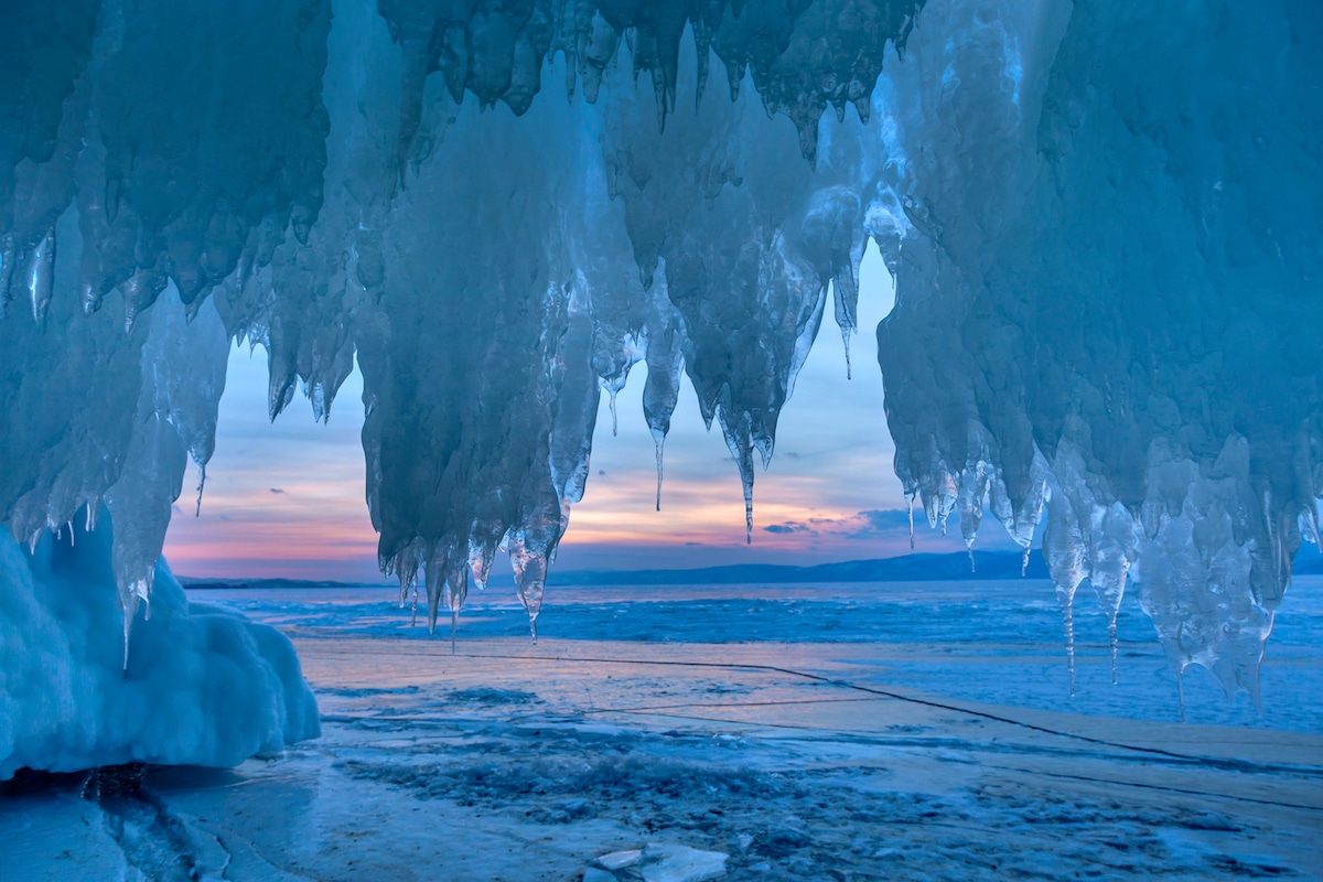 Ice Cave at Lake Baikal