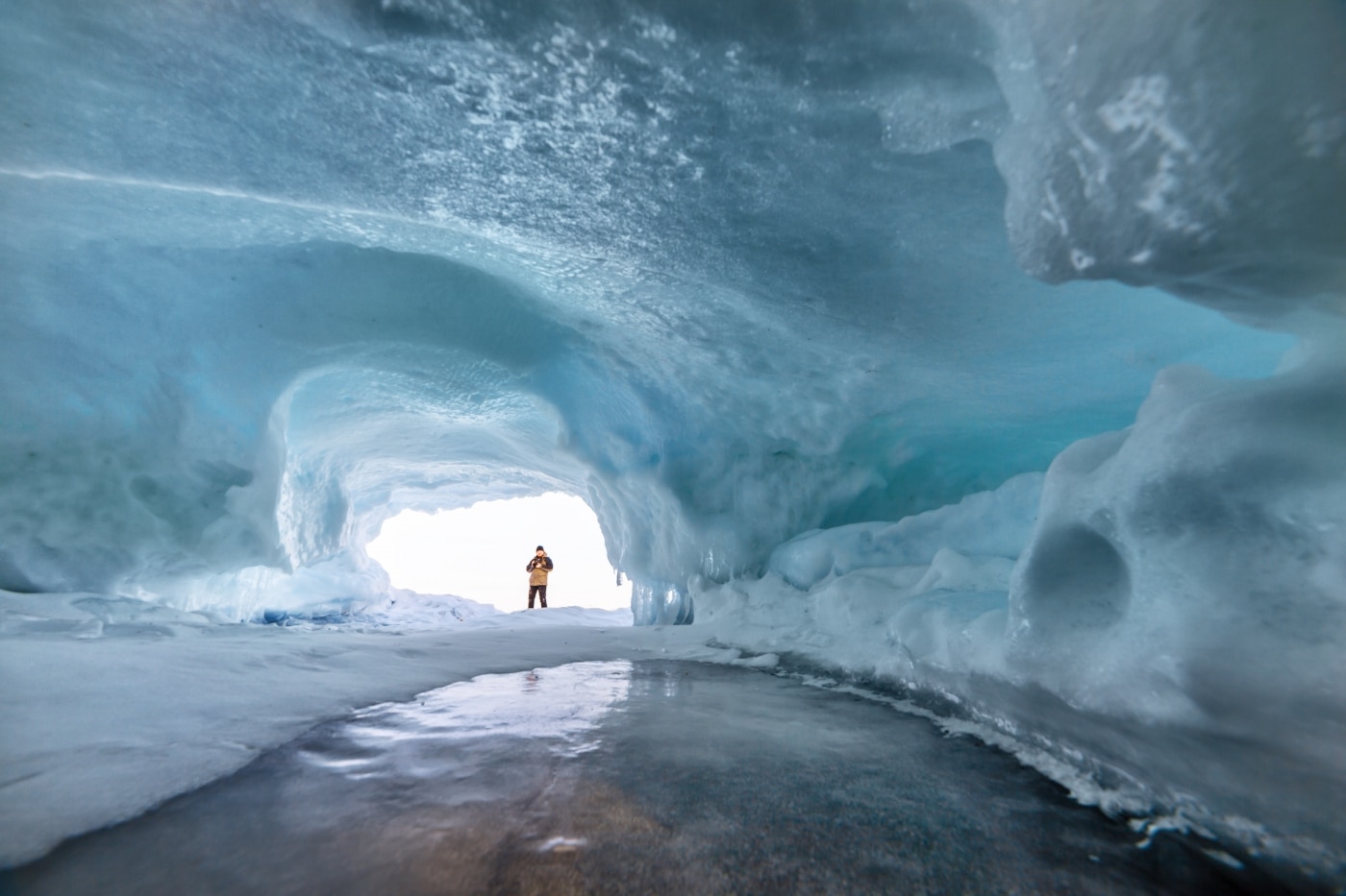 Ice Cave at Lake Baikal