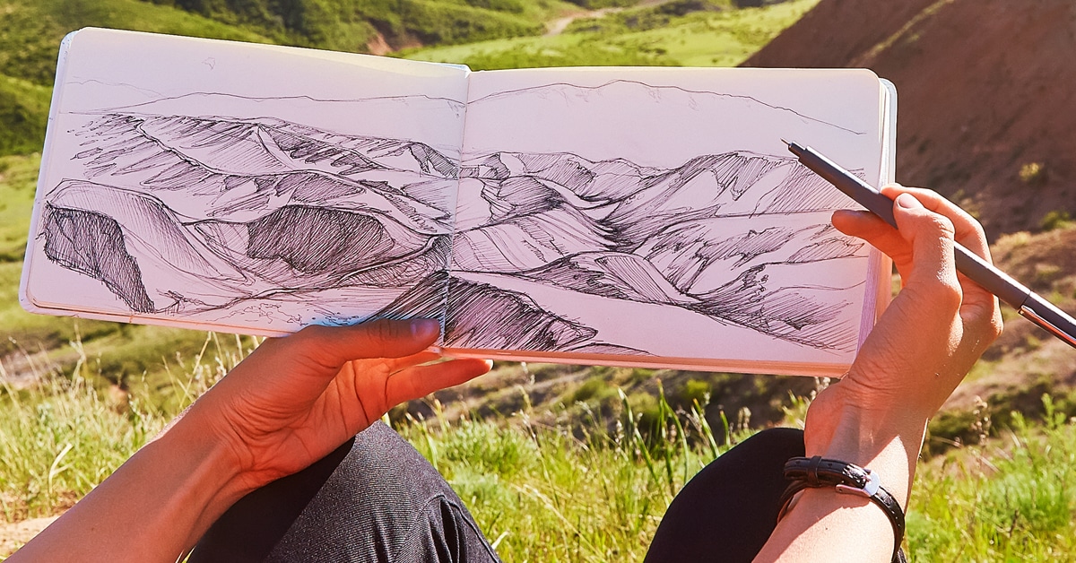 Follow These 4 Steps To Complete Any Landscape Drawing