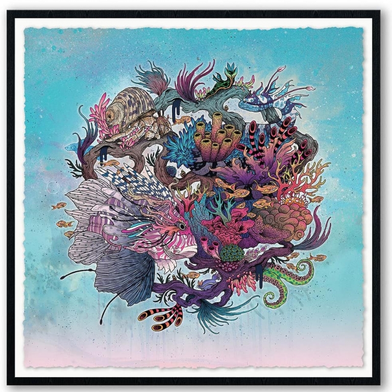 Illustrated Ocean Art Raises Awareness of Marine Life Extinction