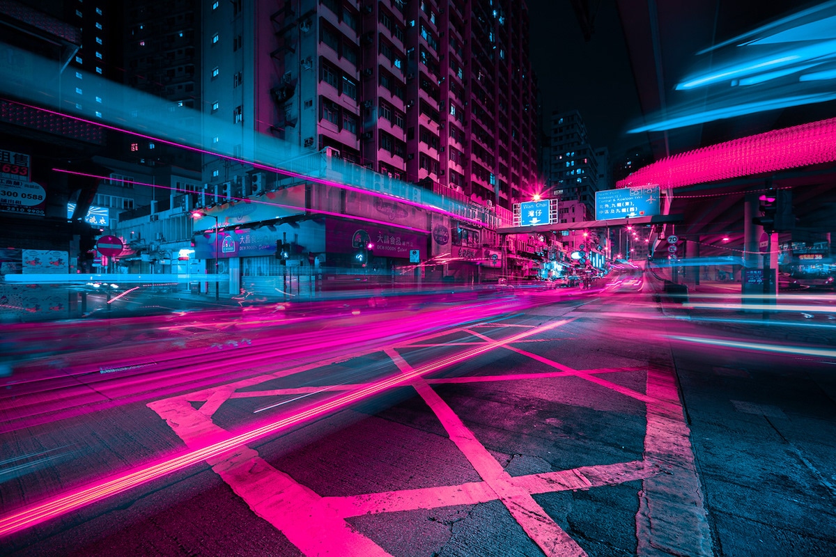 Hong Kong at Night by Xavier Portela