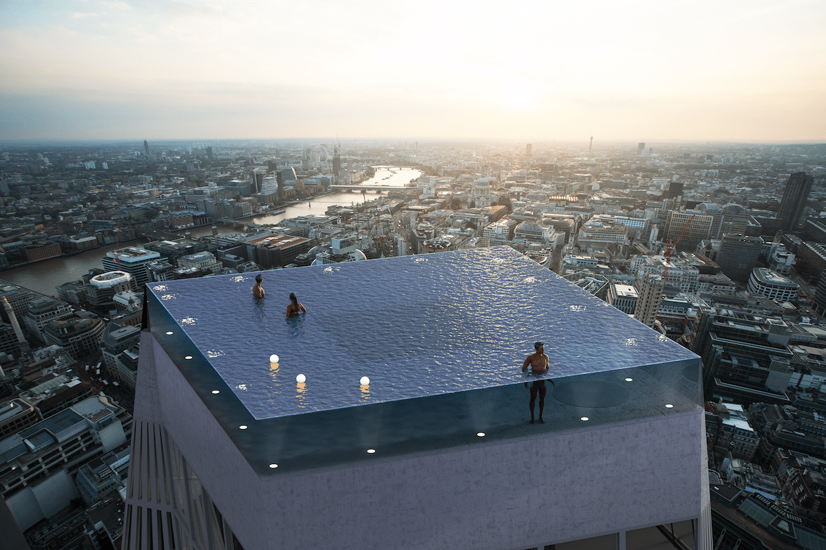 World S First 360 Degree Infinity Pool Will Soon Soar Over London