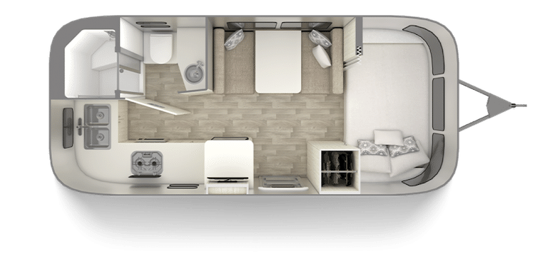 Airstream Bambi 20 Foot Trailer Floor Plan