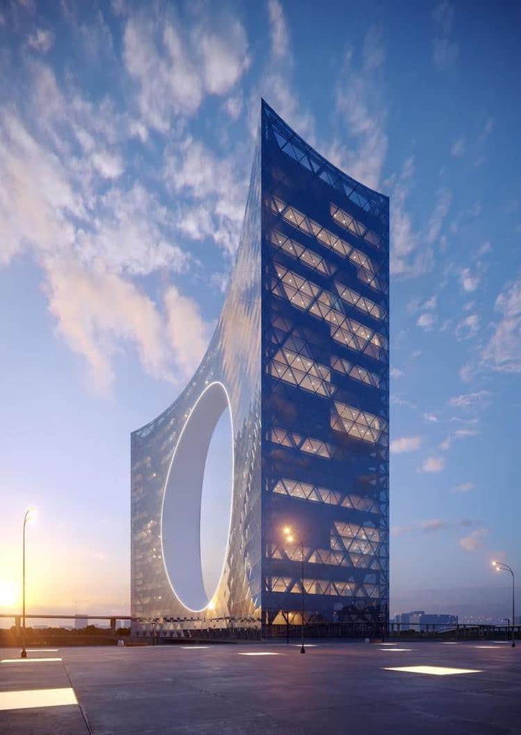 arquitectura futurista en Astana, Kazajistán