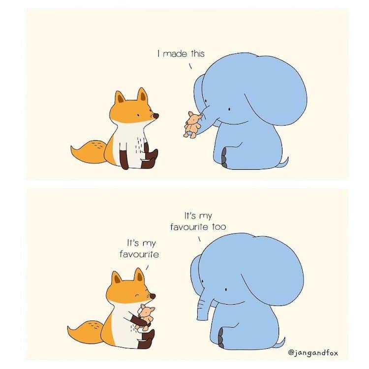 Mental Health Animal Comics by Jangandfox