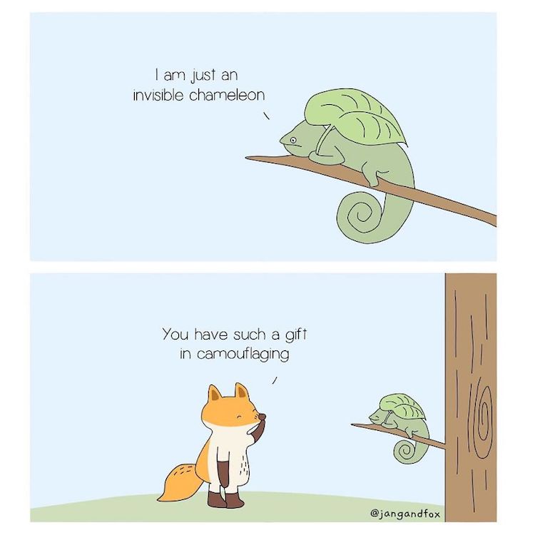 Mental Health Animal Comics by Jangandfox