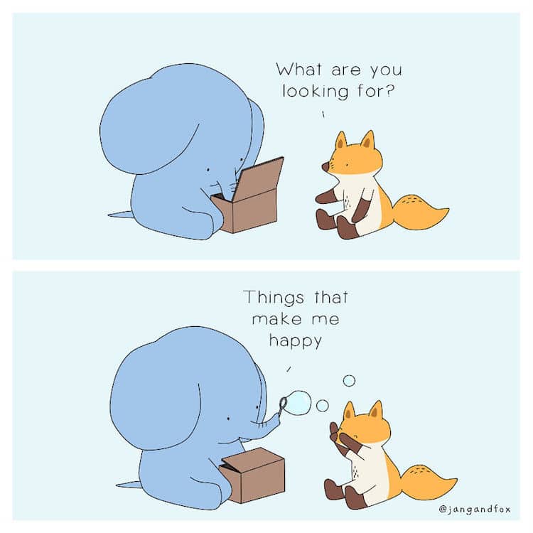 Mental Health Animal Comics by Jangandfox