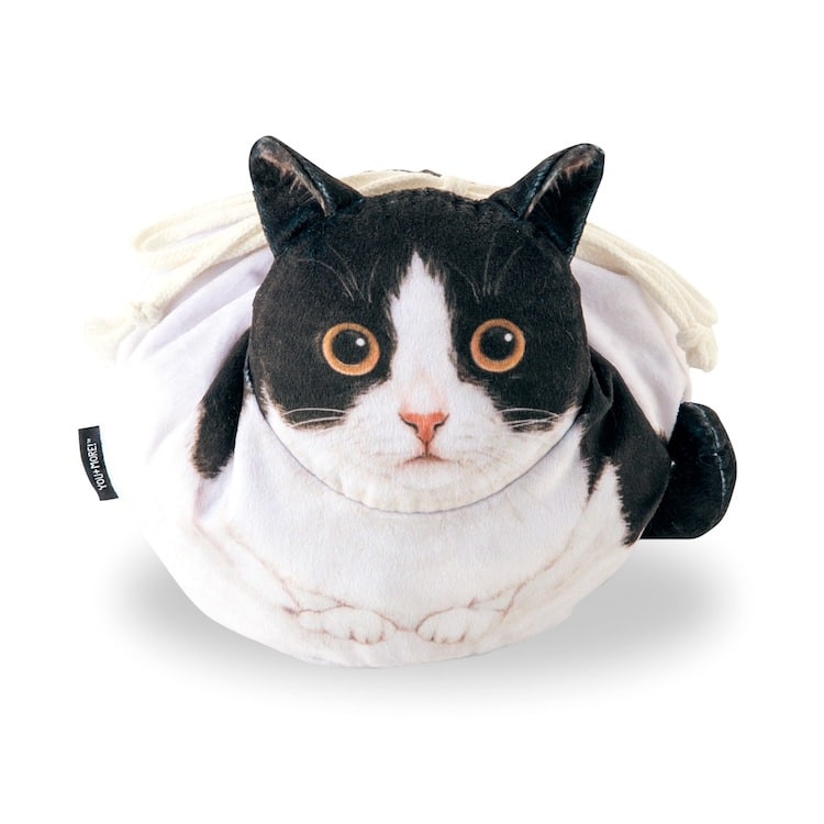 Kinchaku Draw-String Cat Bag by Felissimo