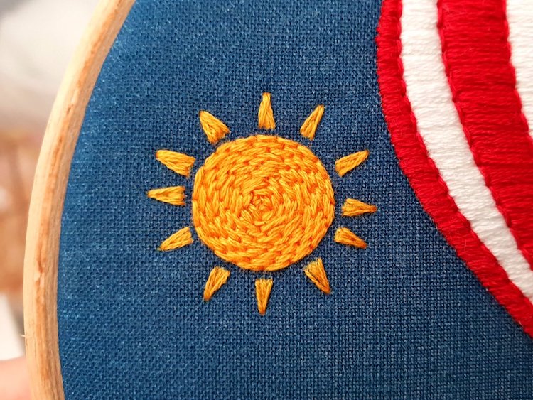 DIY Hot Air Balloon Embroidery