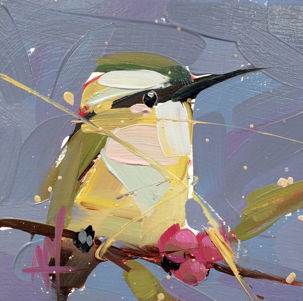 Pintura de ave por Angela Moulton