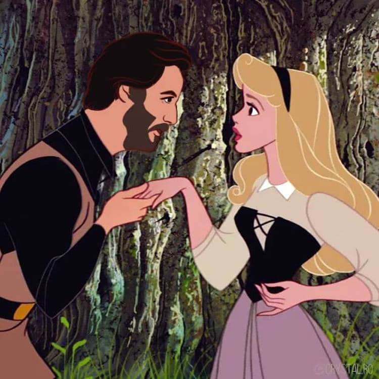 Keanu Reeves como los príncipes de disney