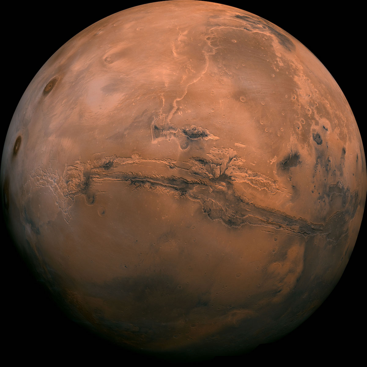 NASA Photo of Mariner Valley on Mars