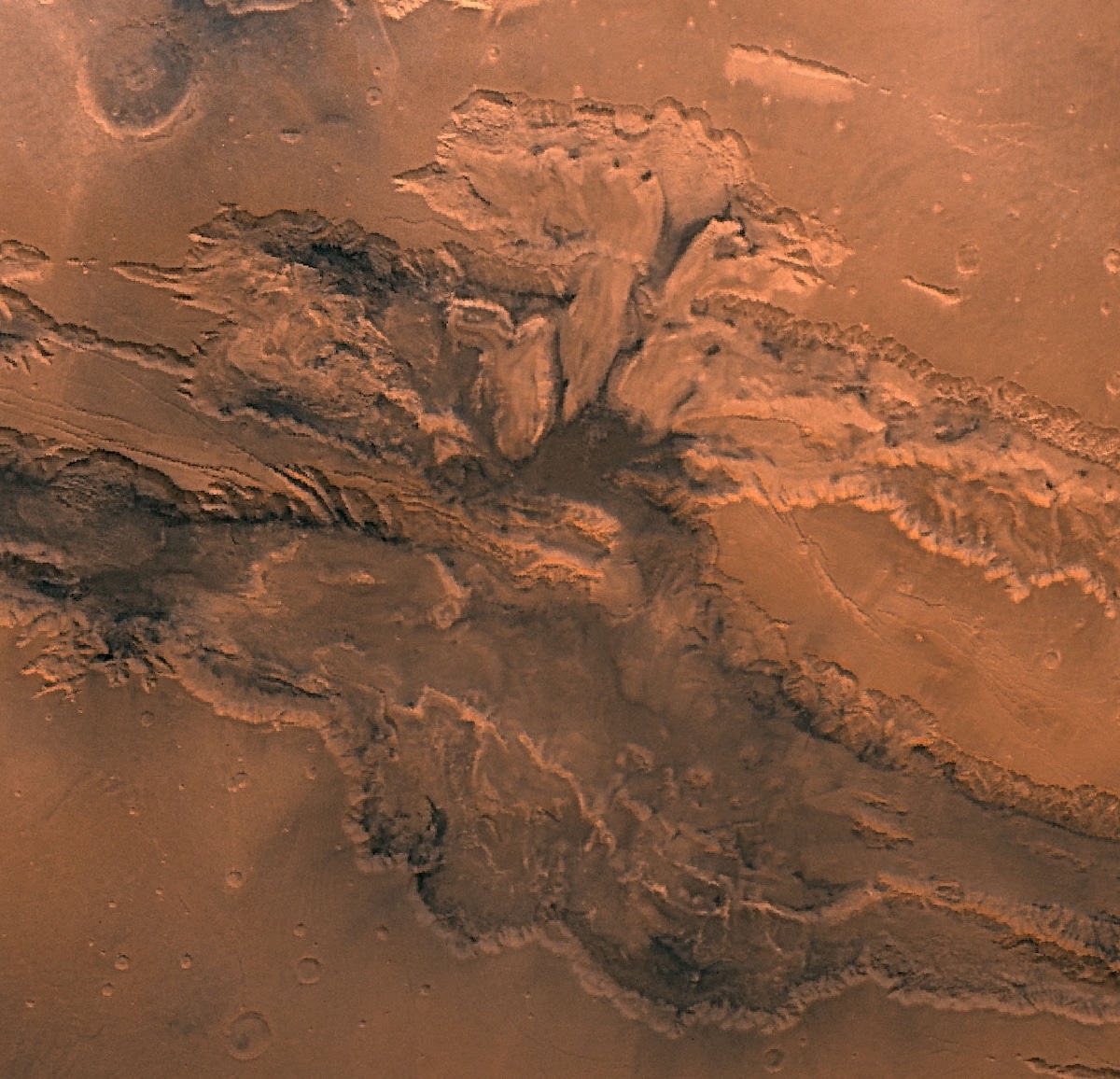Valles Marineris Mars Grand Canyon Shown In Spectacular Detail