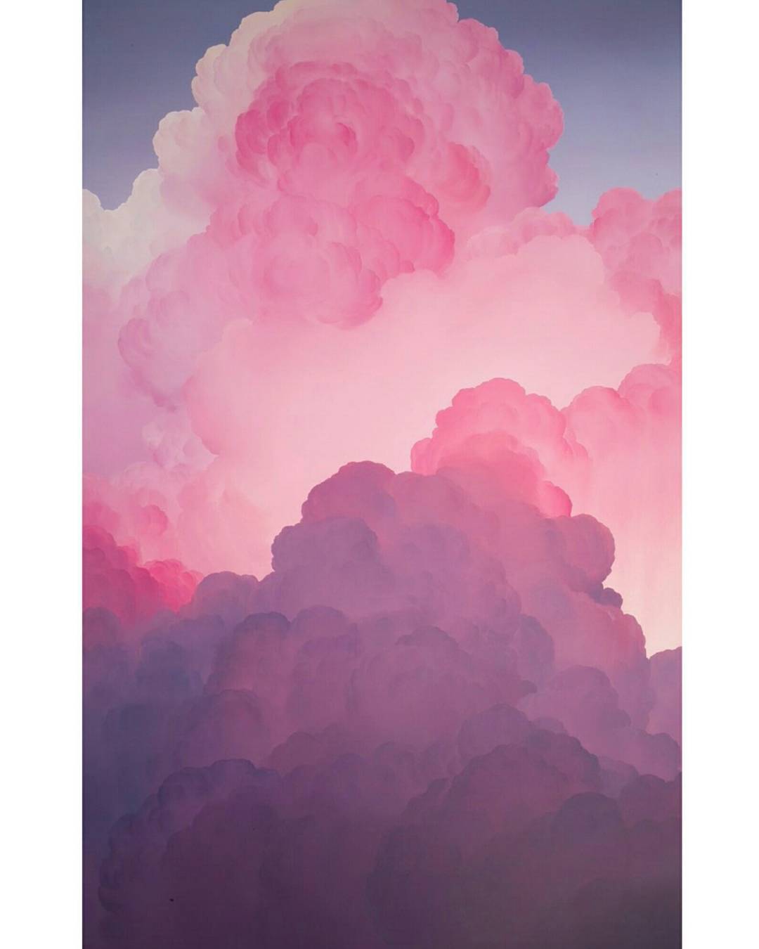 Pintura al óleo de nubes por Ian Fisher
