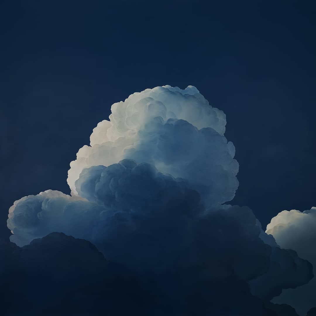 Pintura al óleo de nube por Ian Fisher