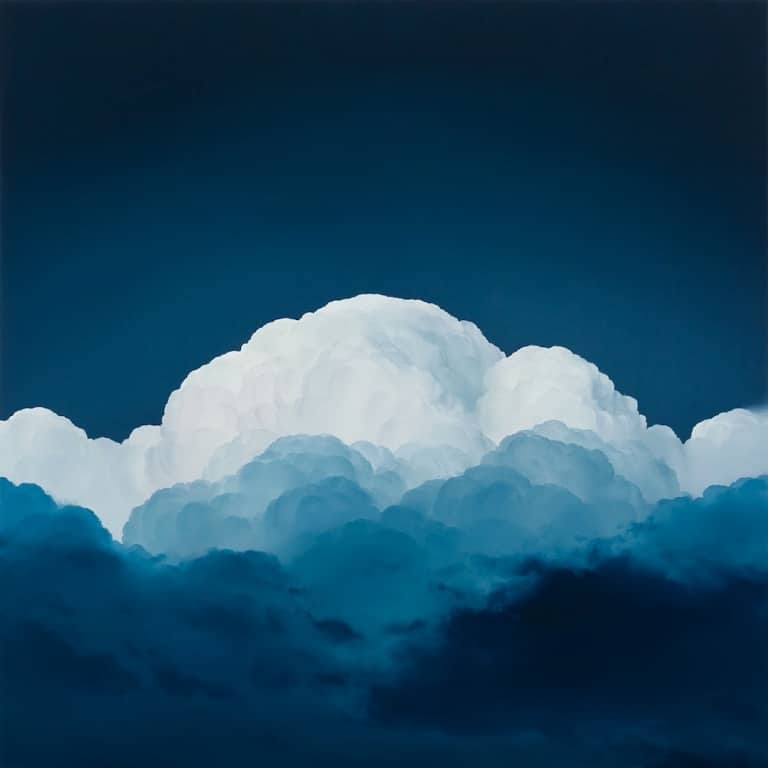 Entrevista Artista Contempor Neo Crea Pinturas De Nubes Esponjosas   Oil Painting Clouds Ian Fisher 7 768x768 