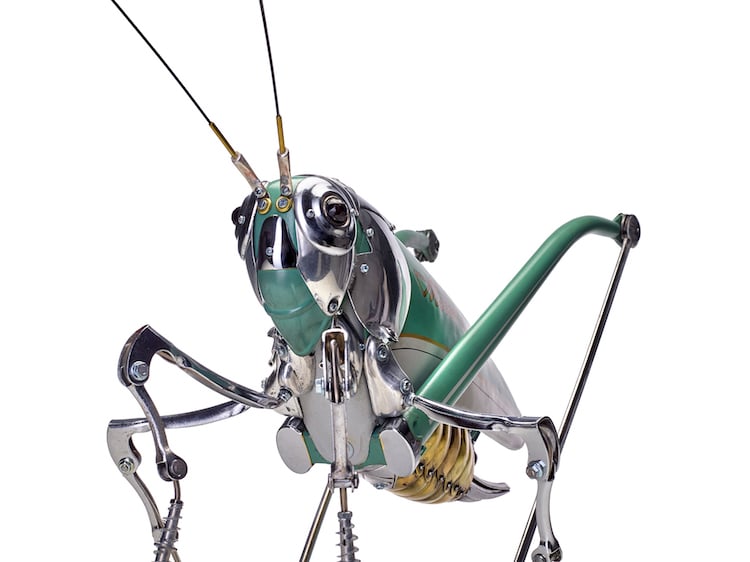 Scrap Metal Insect Sculptures by Edouard Martinet