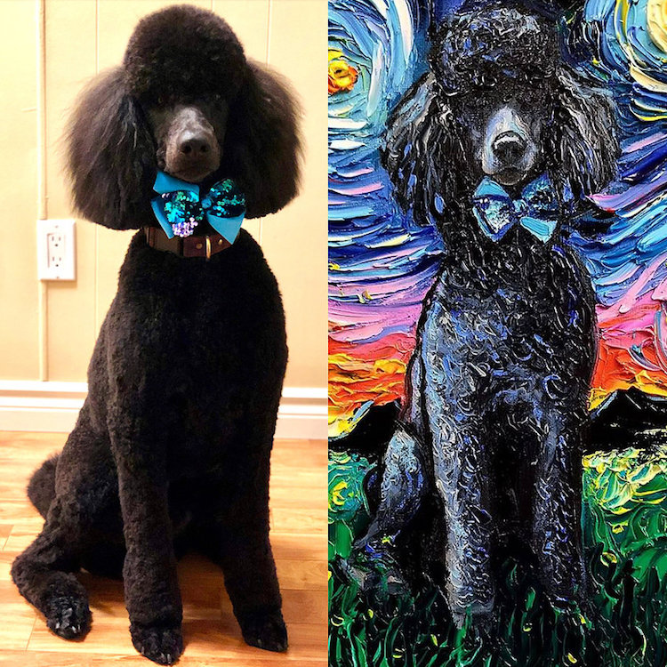 Dogs in Starry NIght