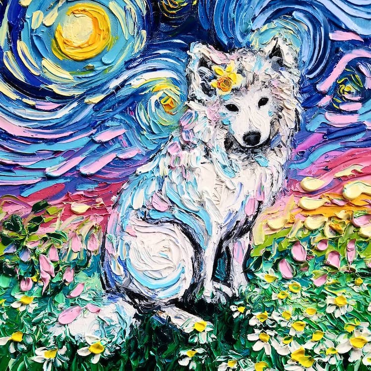 Starry Night Dogs