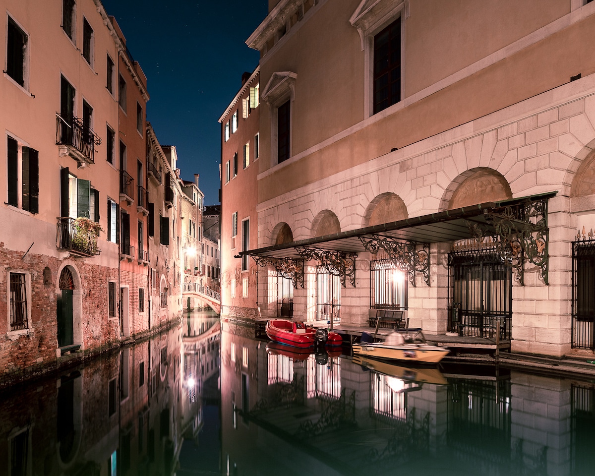 Nighttime Photo of Venice