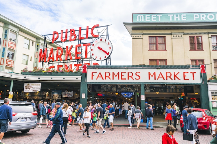 Mercado de Pike Place en Seattle