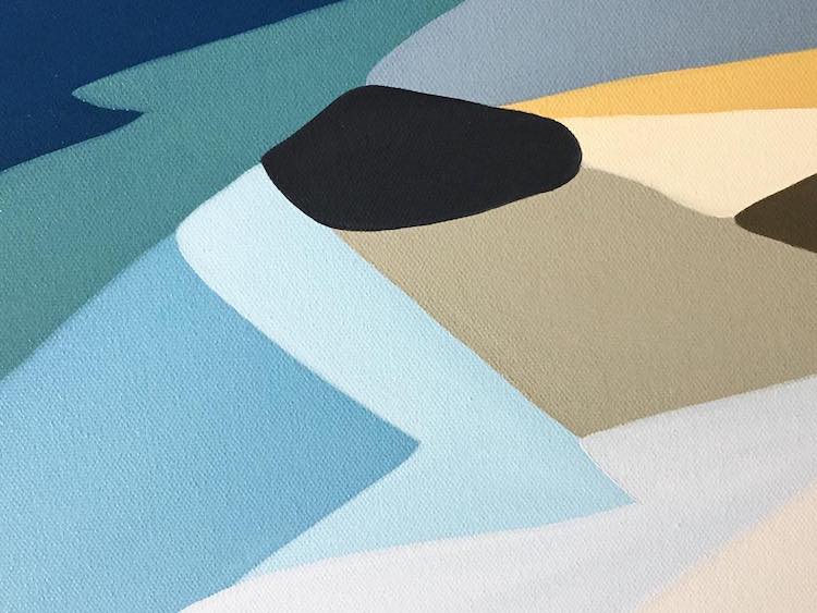 Abstract Landscape Paintings by Rachael Cassiani