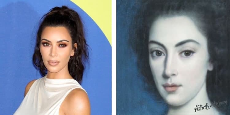 Kim Kardashian Using AI Portraits