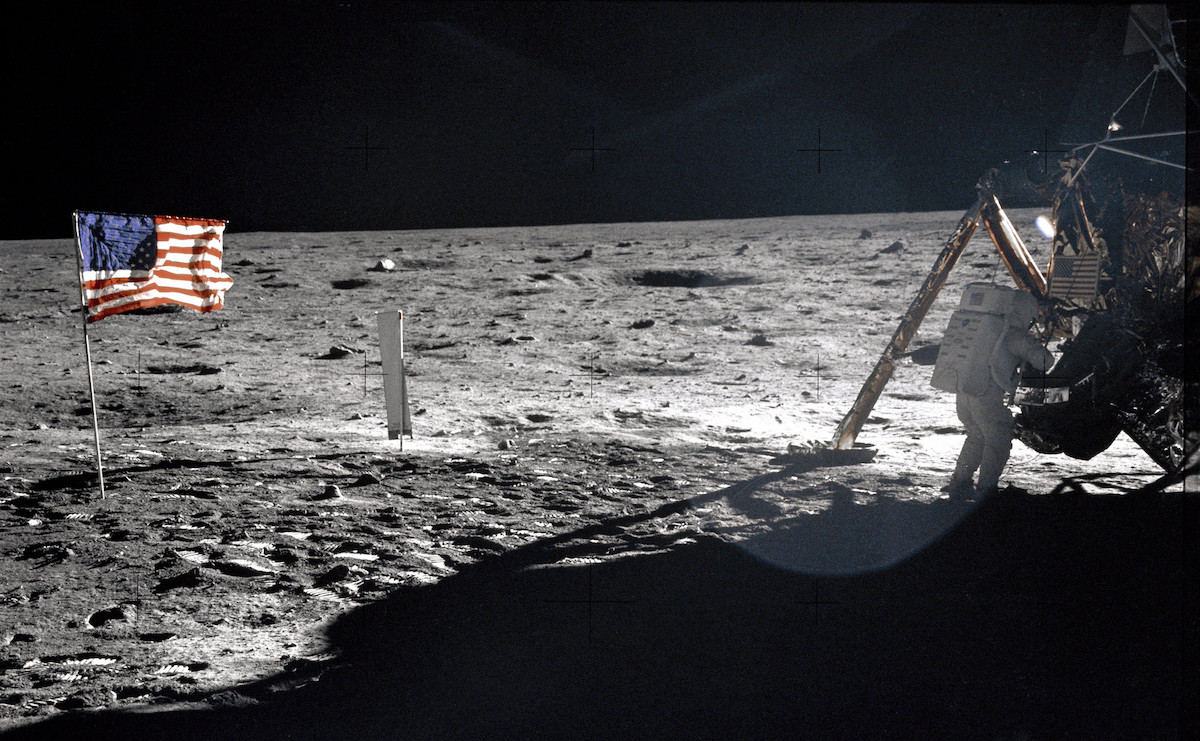 Neil Armstrong en la Luna
