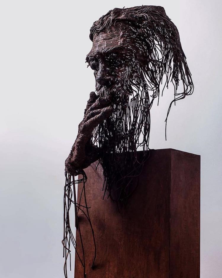 Contemporary Portrait Bust by Darius Hulea