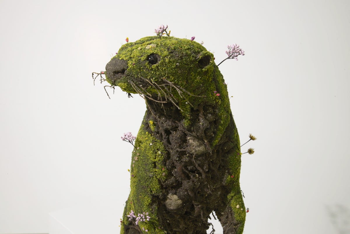 Esculturas con plantas por Emeric Chantier