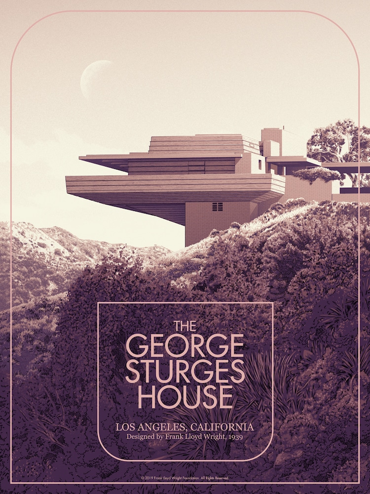 Frank Lloyd Wright posters vintage