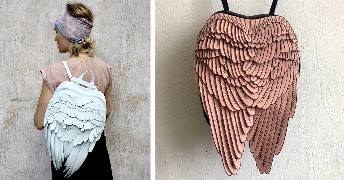 Fanciful Leather Backpacks Let You Sprout a Stylish Pair Of Wings