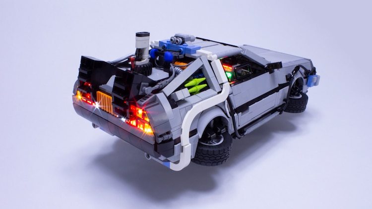 Guy Builds Detailed LEGO DeLorean with a Tiny Flux Capacitor