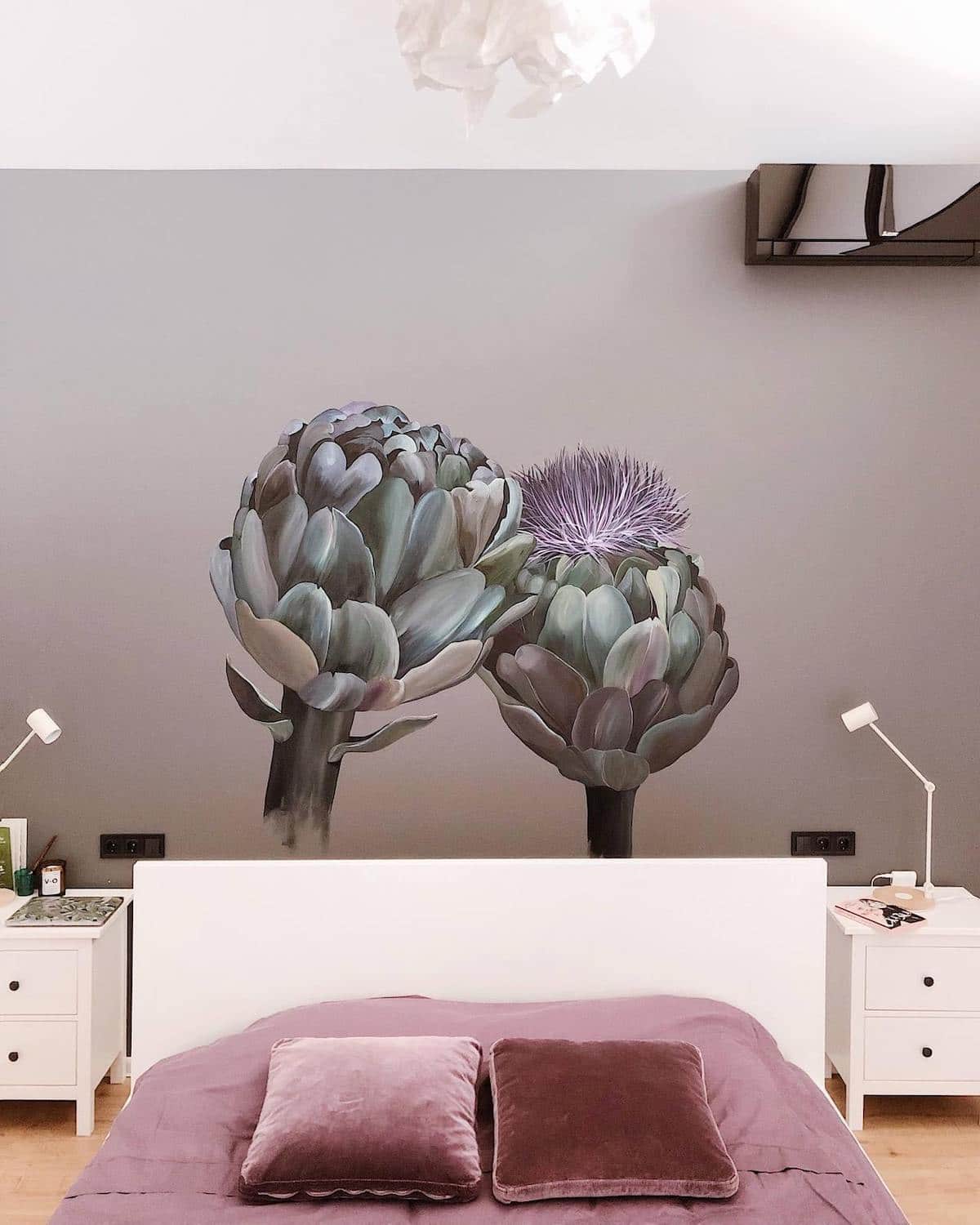 Beautiful Flower Mural Art Makes Ordinary Rooms Bloom with Personality