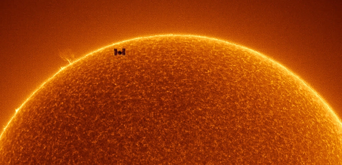ISS Flying in Front of the Sun