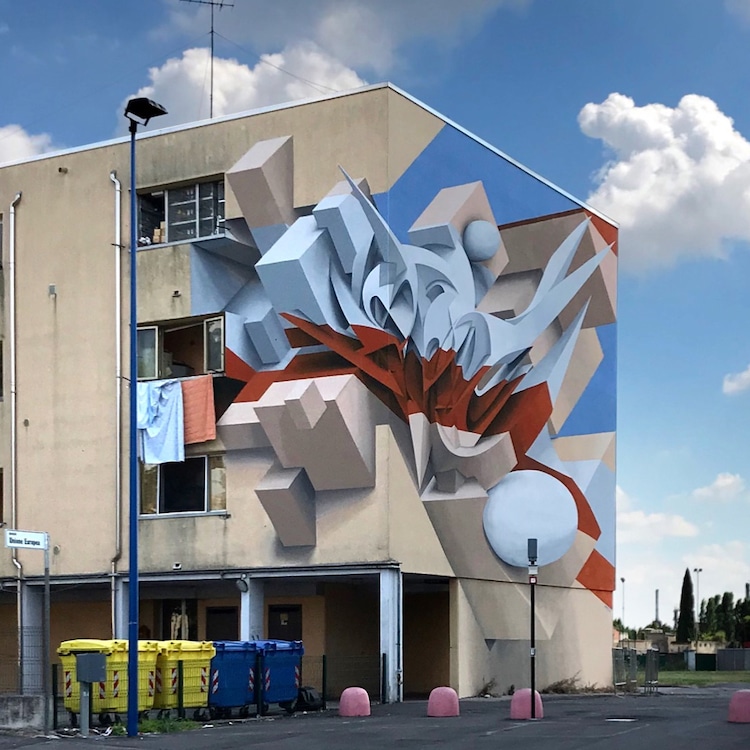 Optical Illusion 3D Mural by Peeta