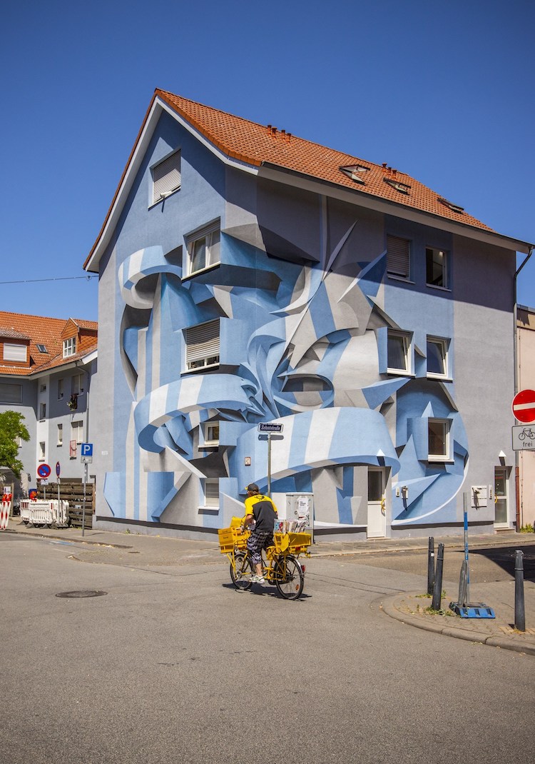 Mind Bending Optical Illusion Murals Turn Buildings Into 3d Abstractions