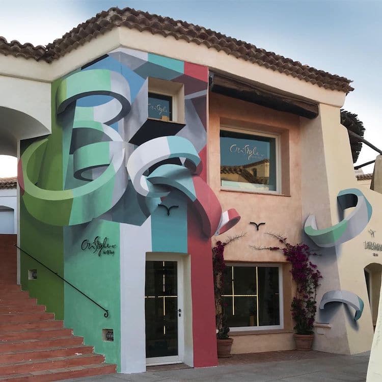 Mind Bending Optical Illusion Murals Turn Buildings Into 3d Abstractions