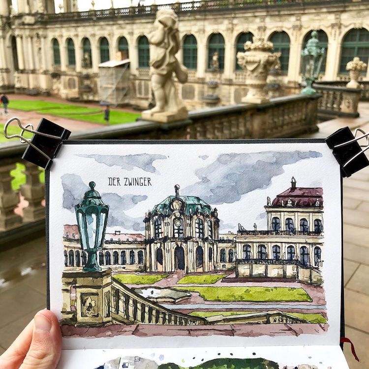 Urban Watercolor Sketching by Danny Hawk