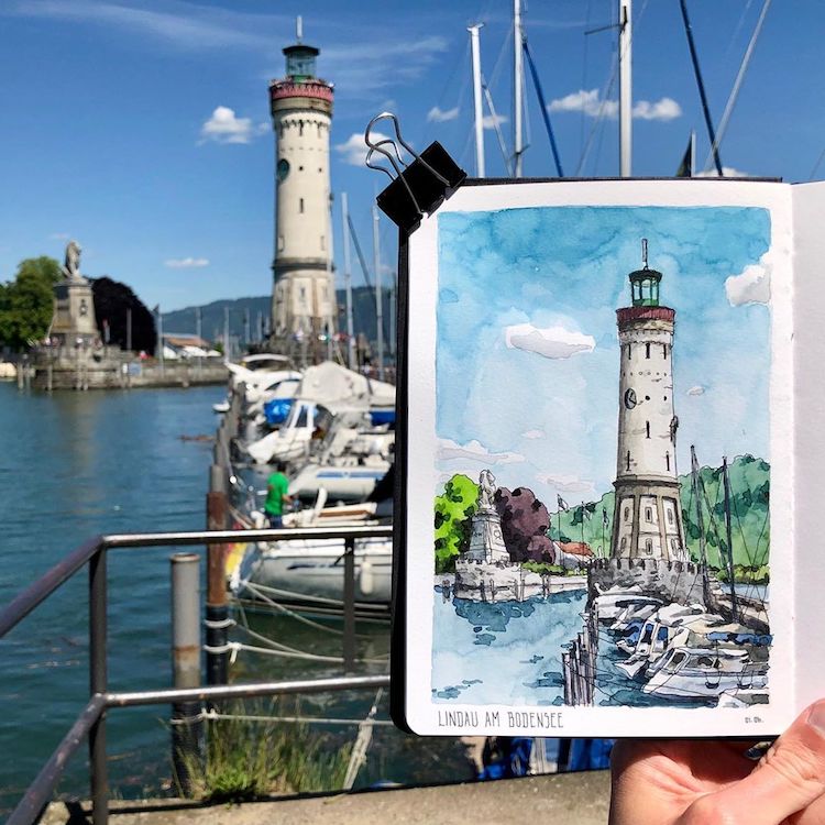 Urban Watercolor Sketching by Danny Hawk