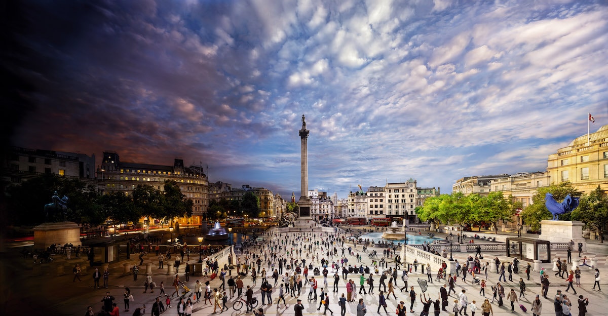 Trafalgar Square por Stephen Wilkes